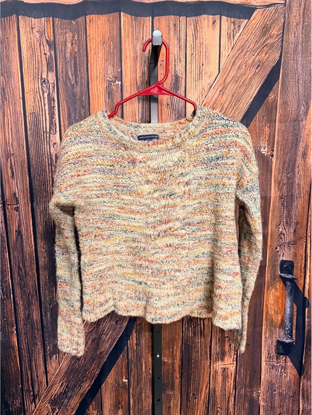 American Eagle Outfitters Multicolor Knit Sweater Medium
